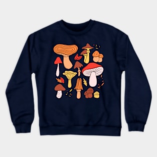 Autumn Mushrooms Crewneck Sweatshirt